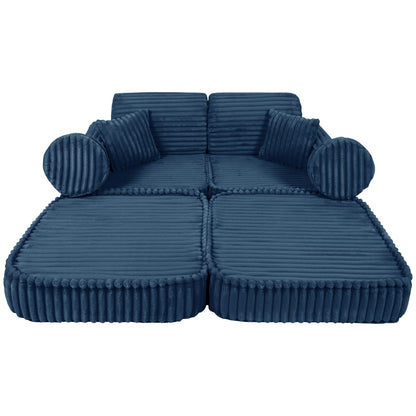 Churros Pocket Plus Kids Sofa, Midnight Blue