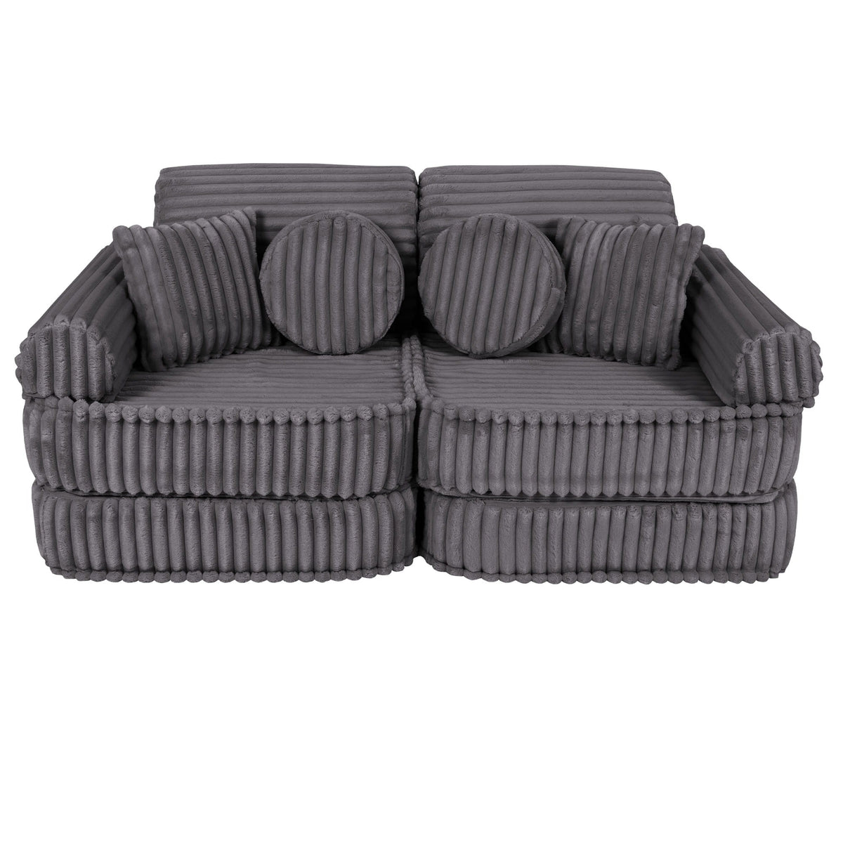 Churros Pocket Plus Kids Sofa, Jurassic Grey