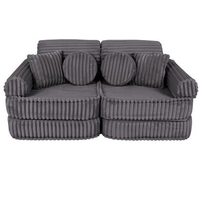 Churros Pocket Plus Kids Sofa, Jurassic Grey