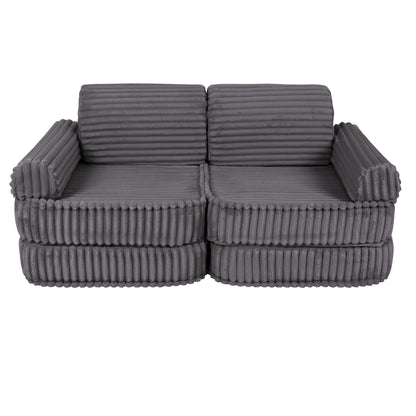 Churros Pocket Plus Kids Sofa, Jurassic Grey