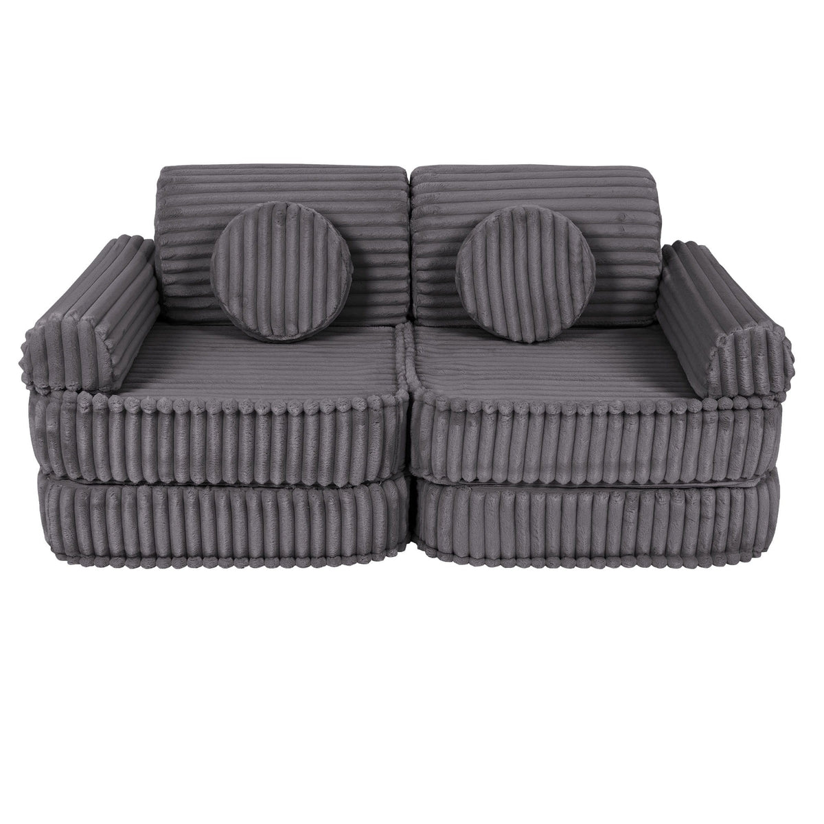 Churros Pocket Plus Kids Sofa, Jurassic Grey