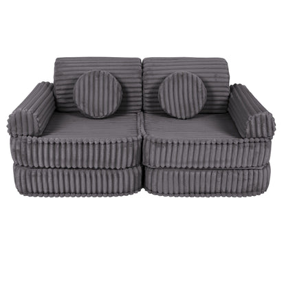 Churros Pocket Plus Kids Sofa, Jurassic Grey