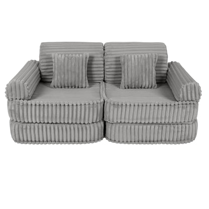 Churros Pocket Plus Kids Sofa, Moon Dust Grey