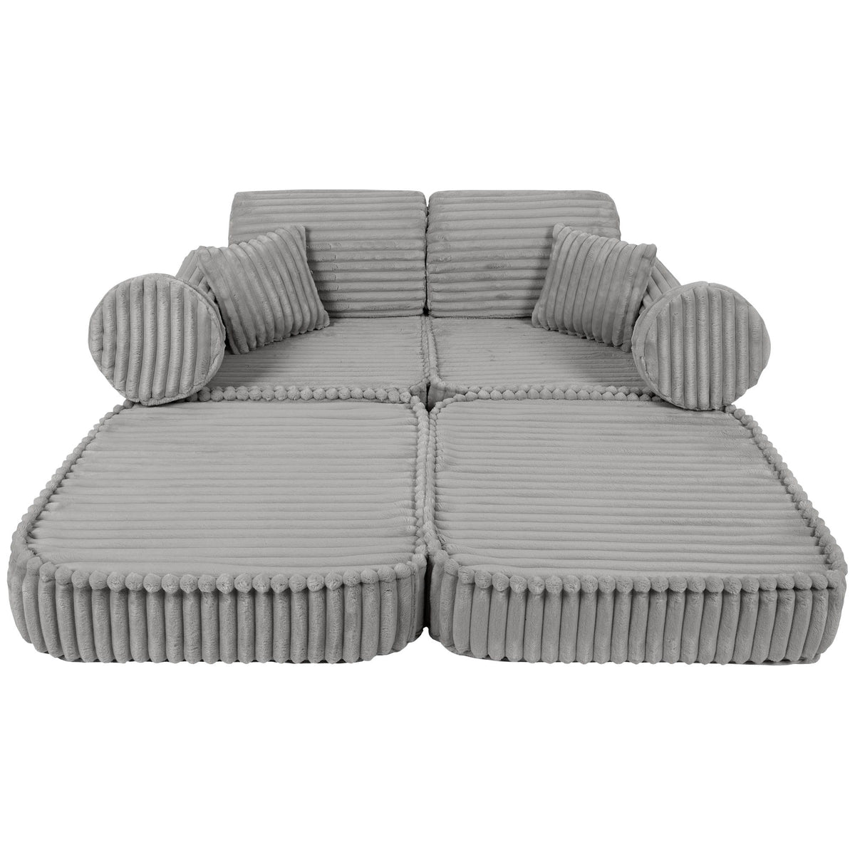 Churros Pocket Plus Kids Sofa, Moon Dust Grey