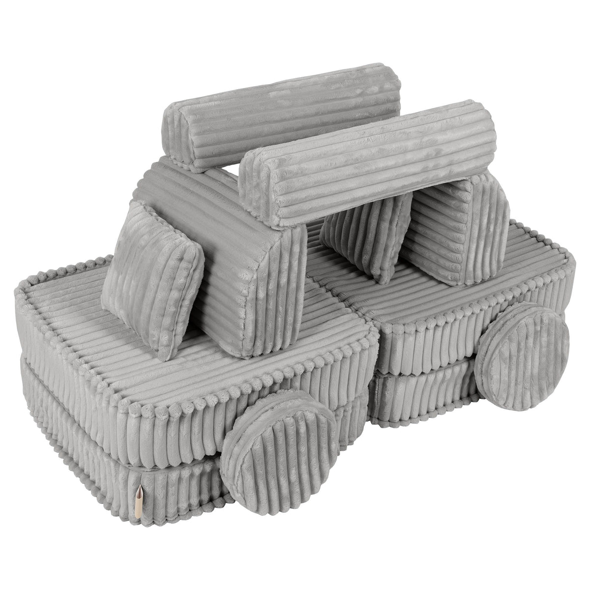 Churros Pocket Plus Kids Sofa, Moon Dust Grey