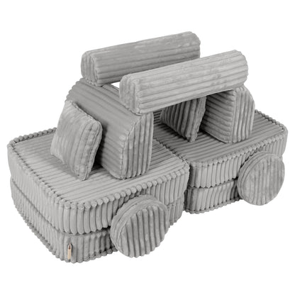 Churros Pocket Plus Kids Sofa, Moon Dust Grey