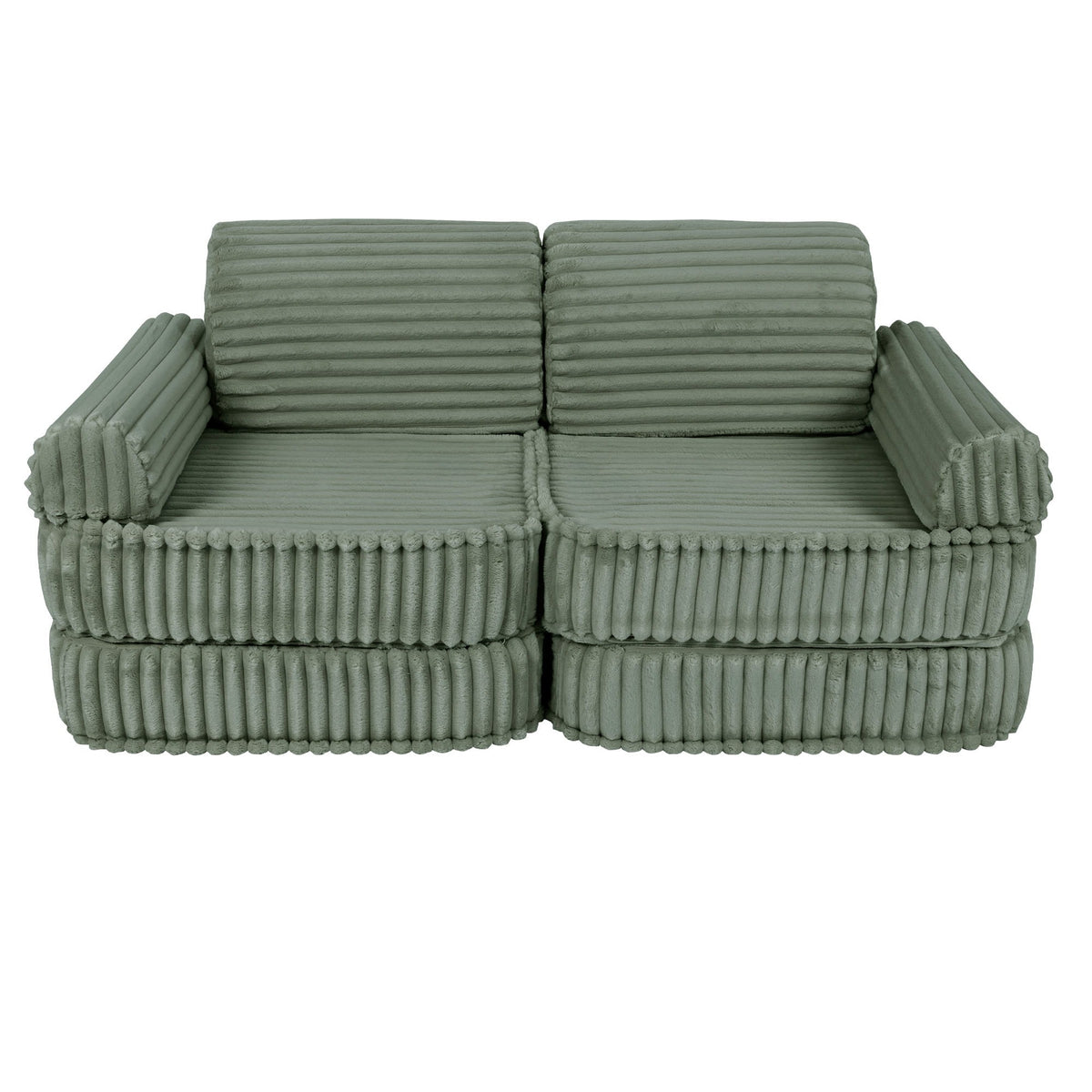 Churros Pocket Plus Kids Sofa, Olive Sage Green