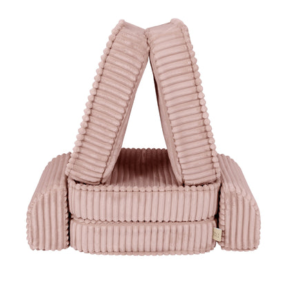 Churros Pocket Basic Kids Sofa, Ruby Chocolate Pink