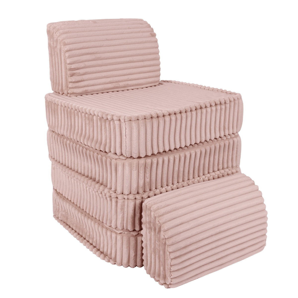 Churros Pocket Basic Kids Sofa, Ruby Chocolate Pink