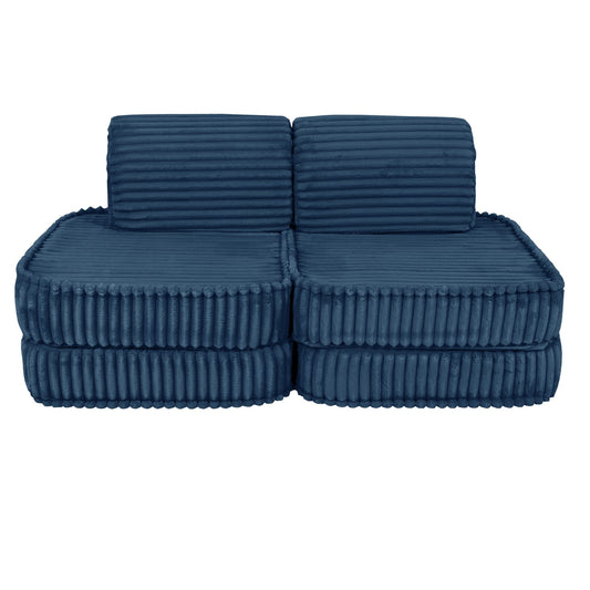 Churros Pocket Basic Kids Sofa, Midnight Blue