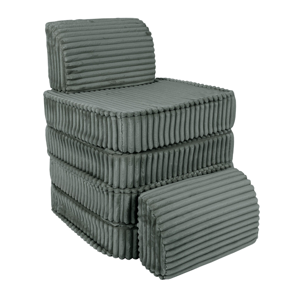 Churros Pocket Basic Kids Sofa, Pine Forest Green