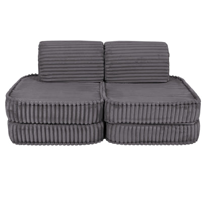 Churros Pocket Basic Kids Sofa, Moon Dust Grey