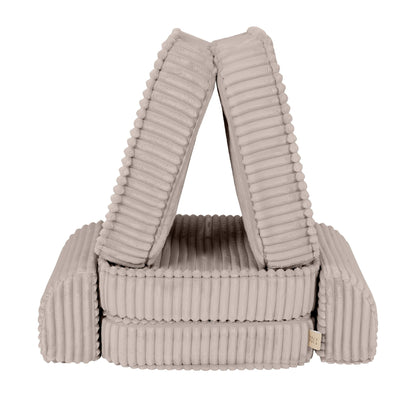 Churros Pocket Basic Kids Sofa, Pebble Beige