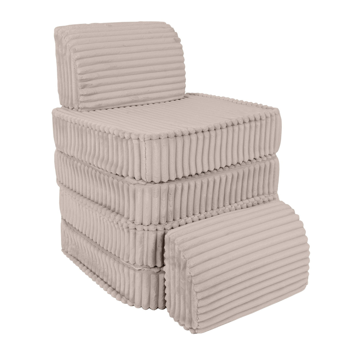 Churros Pocket Basic Kids Sofa, Pebble Beige