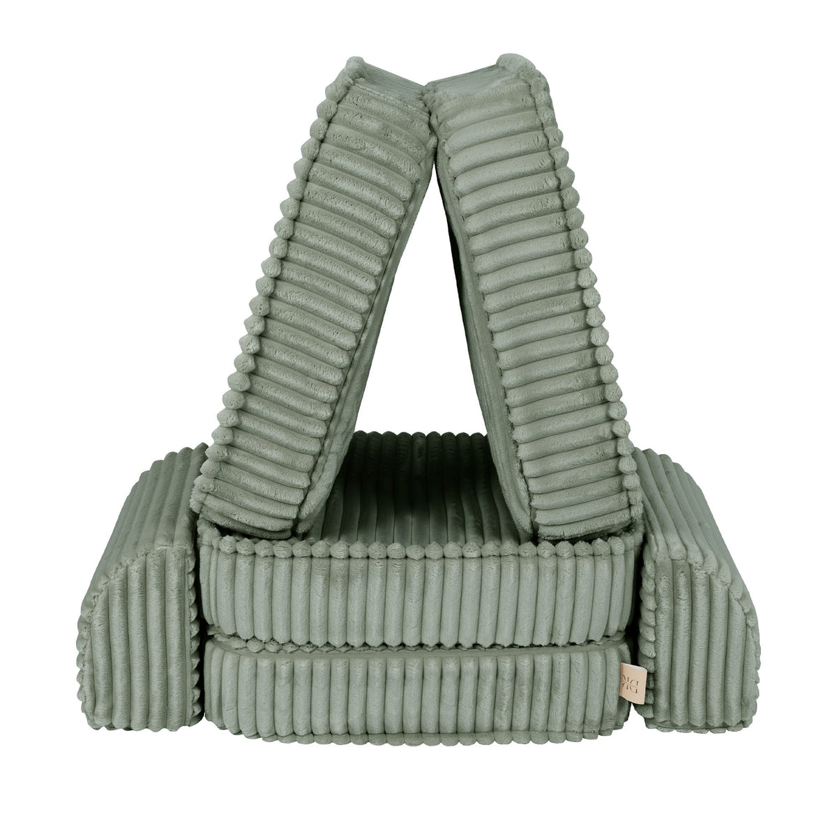 Churros Pocket Basic Kids Sofa, Olive Sage Green
