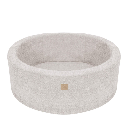 Boucle Round Ball Pit without Balls, 90x30cm, Champagne Ecru
