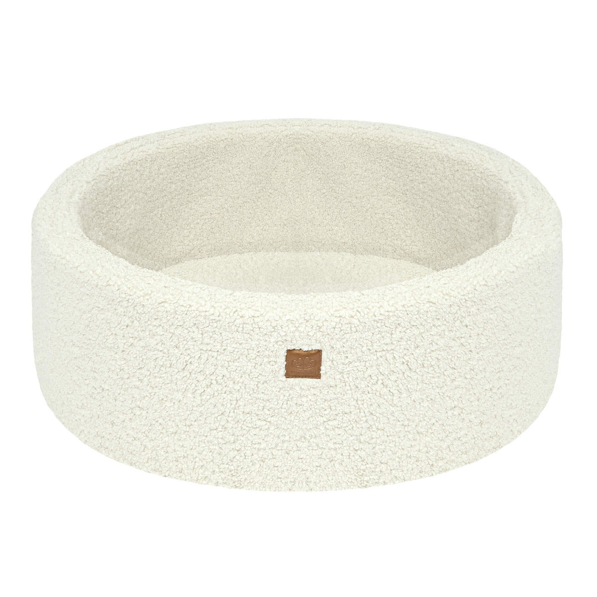 Bearly Round Ball Pit without Balls, 90x30cm, Creme