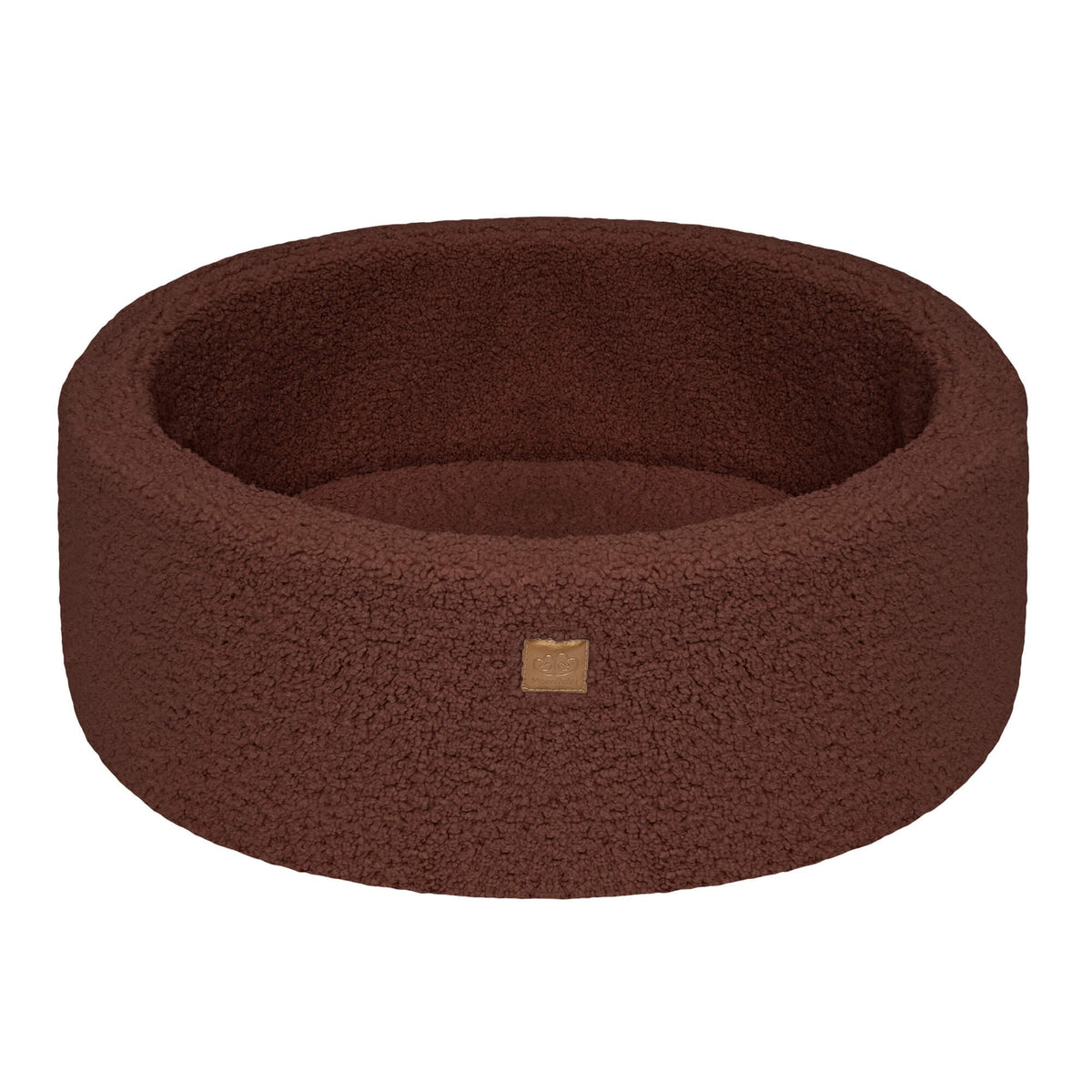 Bearly Round Ball Pit without Balls, 90x30cm, Dark Brown