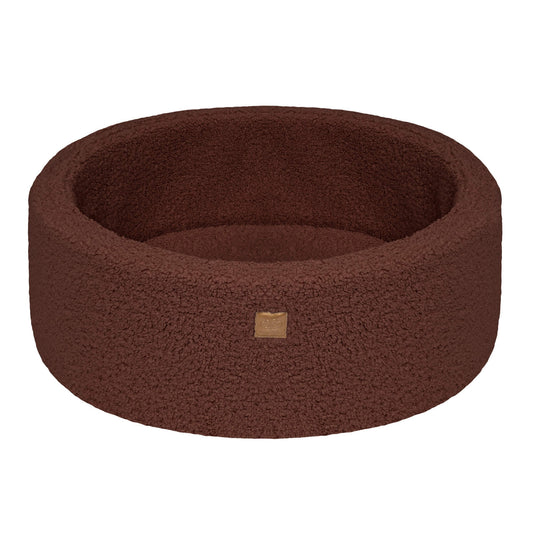 Bearly Round Ball Pit without Balls, 90x30cm, Dark Brown