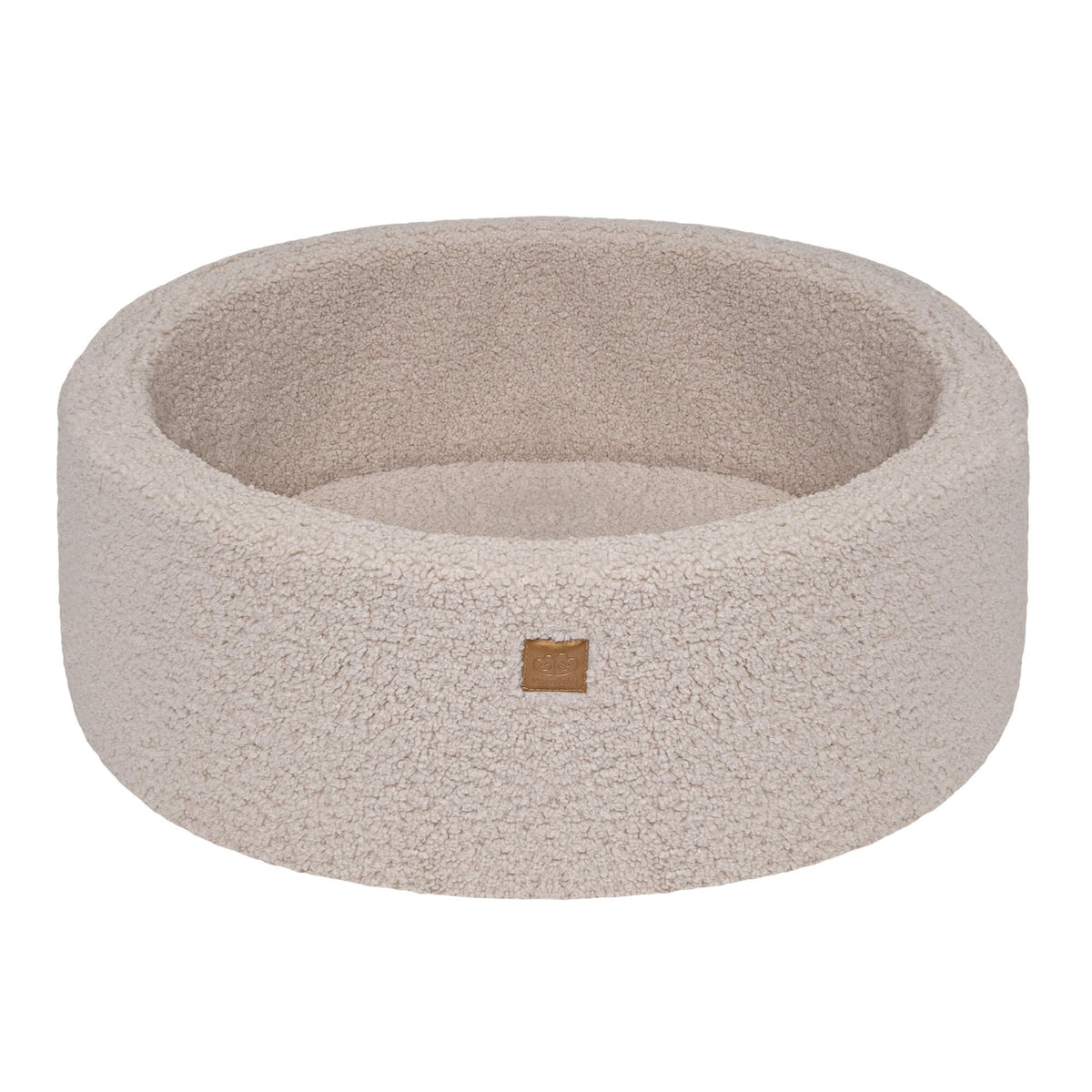 Bearly Round Ball Pit without Balls, 90x30cm, Light Grey