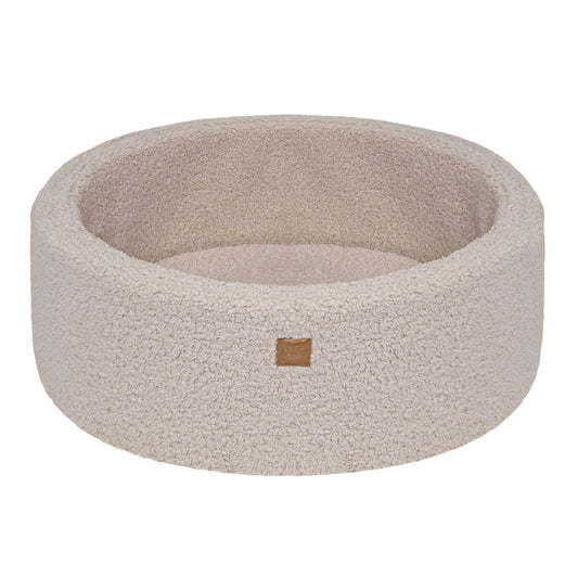 Bearly Round Ball Pit without Balls, 90x30cm, Light Grey