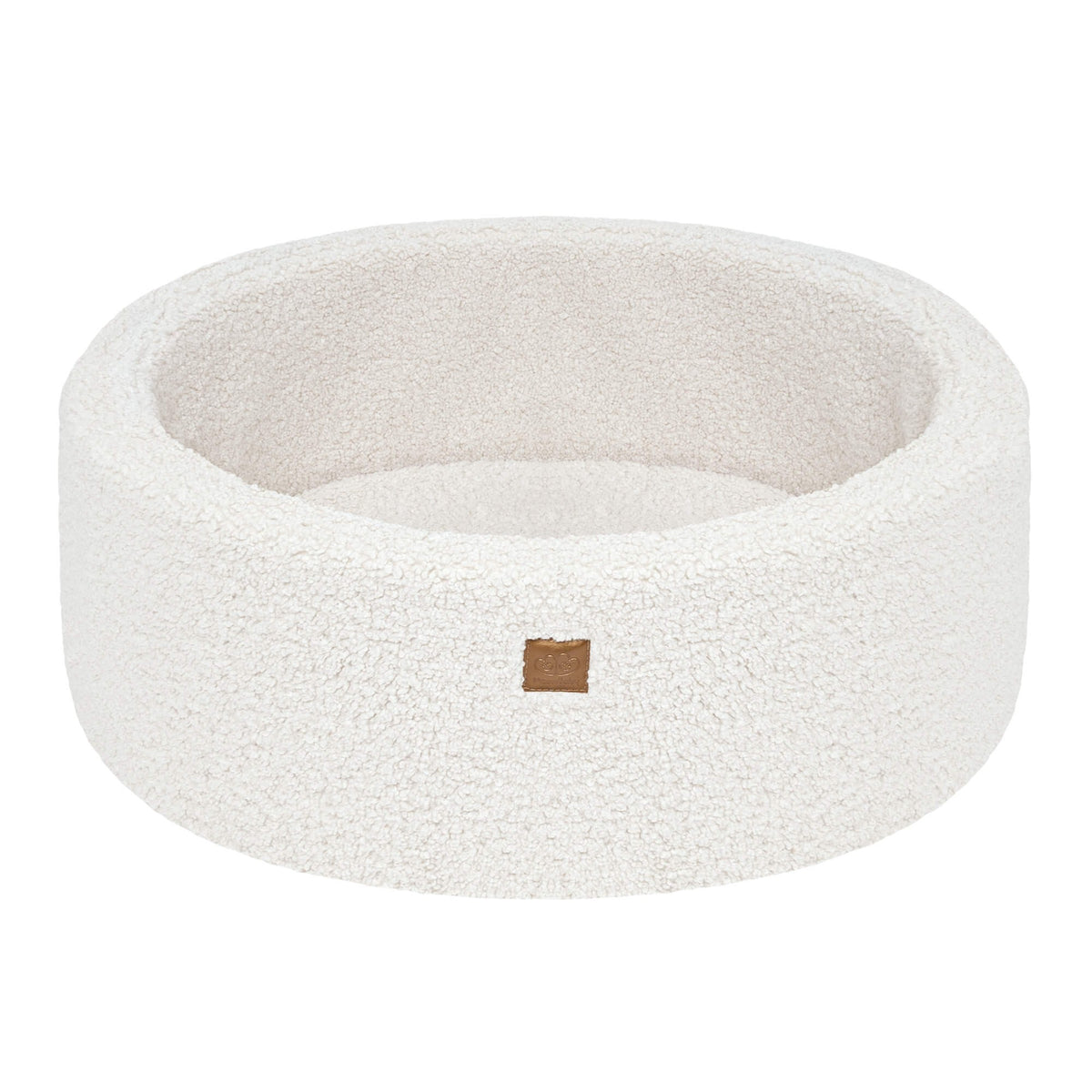 Bearly Round Ball Pit without Balls, 90x30cm, Off White