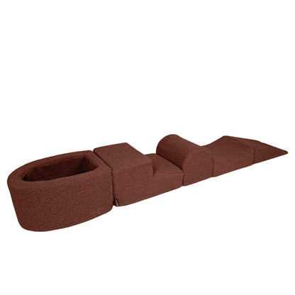 Bearly Foam Playset with Small Ball Pit Dark Brown without Balls