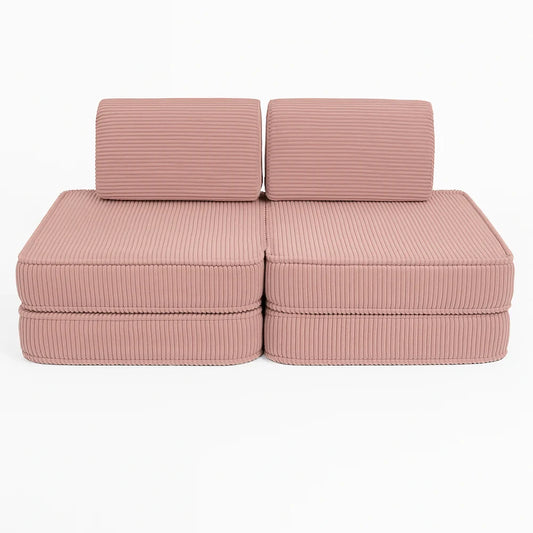 Aesthetic Pocket Basic Kids Sofa, Pink