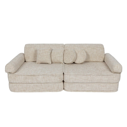 Tangle Premium Kids Sofa, Marshmallow Beige