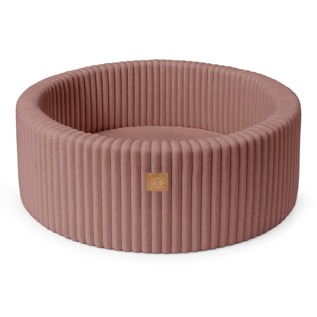 Churros Round Ball Pit without Balls, 90x30cm, Ruby Chocolate Pink