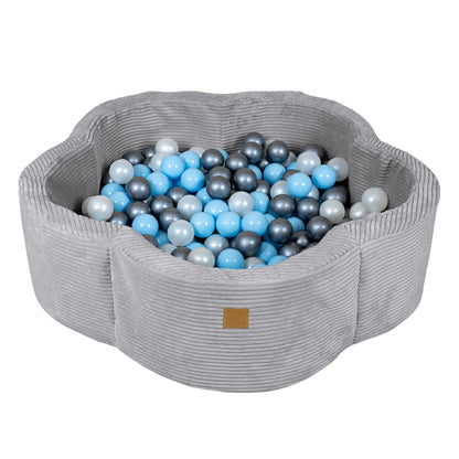 Aesthetic Ball Pit, Flower, without Balls, Grey