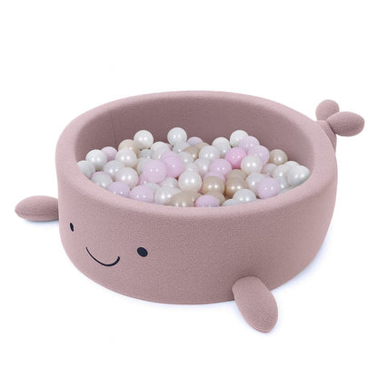 Boucle Whale Ball Pit without Balls, 90x30cm, Raspberry Glaze Pink