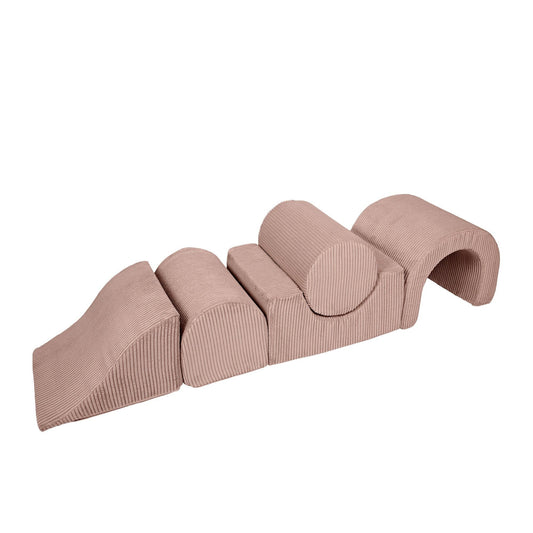 Aesthetic Baby Soft Play Set, 5 Elements, Powder Pink