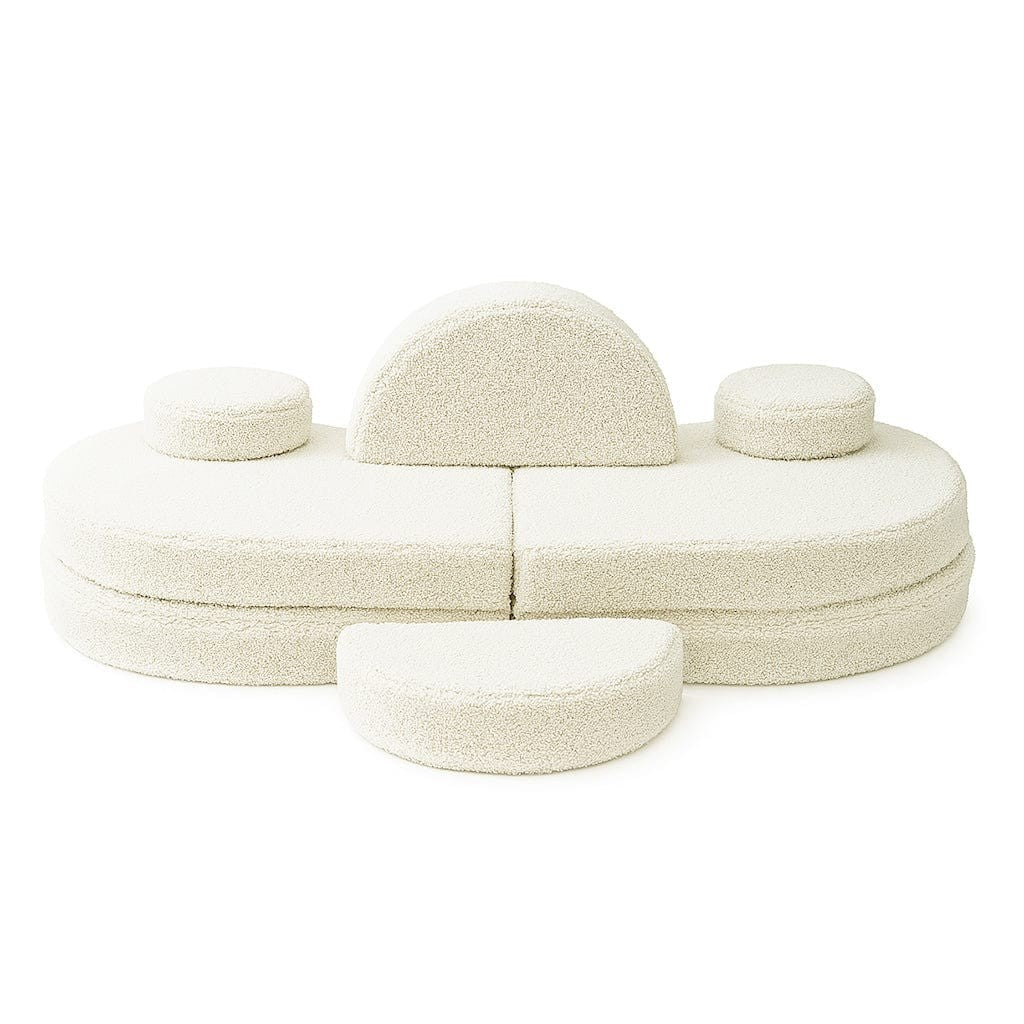 Modular Sofa for Kids Coccolo – 6 Pieces | Bearly Light-Gray