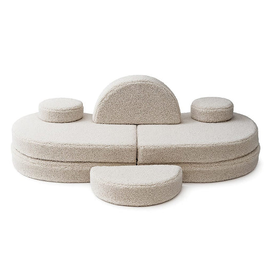 Modular Sofa for Kids Coccolo – 6 Pieces | Bearly Light-Gray