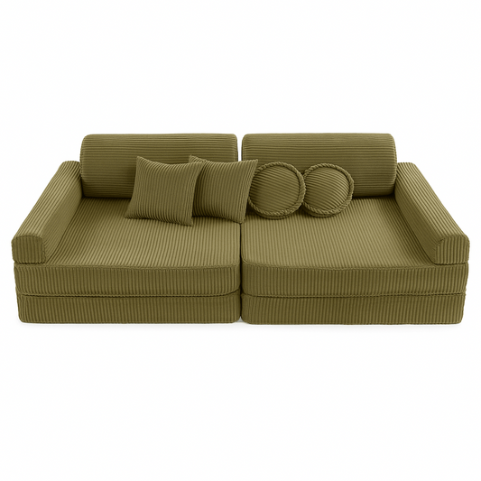 Aesthetic Premium Kids Sofa, Khaki