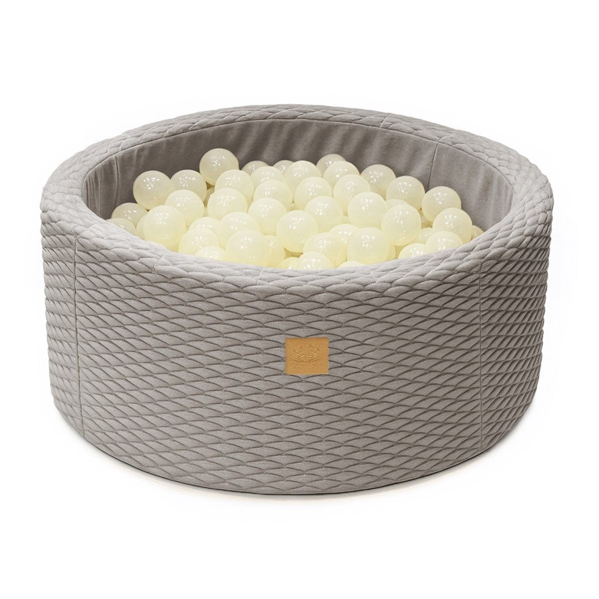 Dune Round Ball Pit without Balls, 90x30cm, Stone Grey