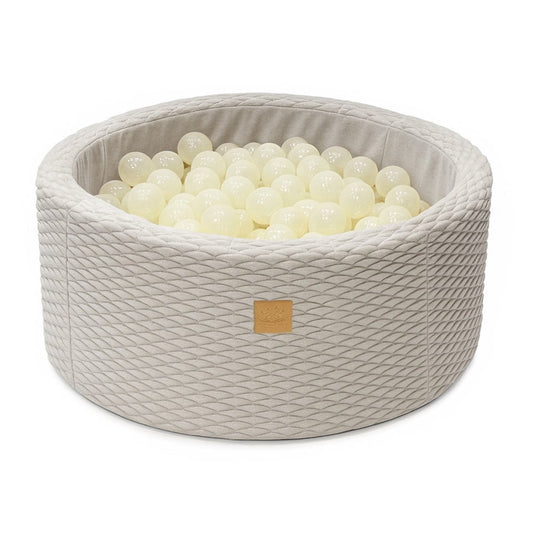 Dune Round Ball Pit without Balls, 90x30cm, Ivory