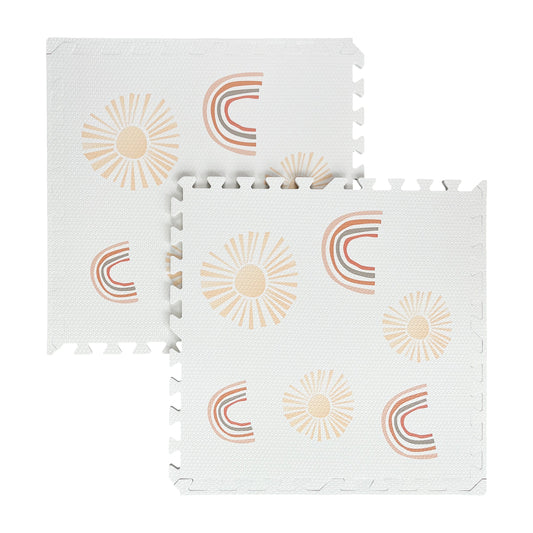 Foam Puzzle Mat – Beige Educational Mat | 6 Elements
