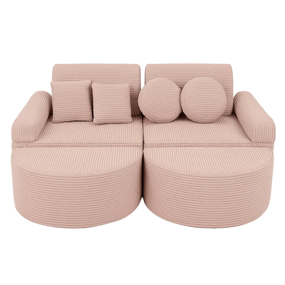 Aesthetic Pocket Max Kids Sofa, Pink