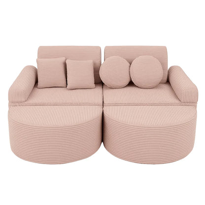 Aesthetic Pocket Max Kids Sofa, Pink