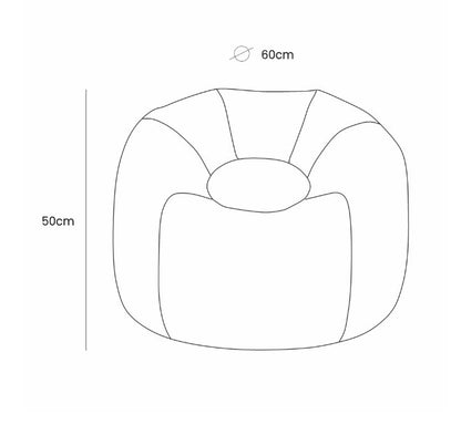 Aesthetic Floreo Bean Bag Pink