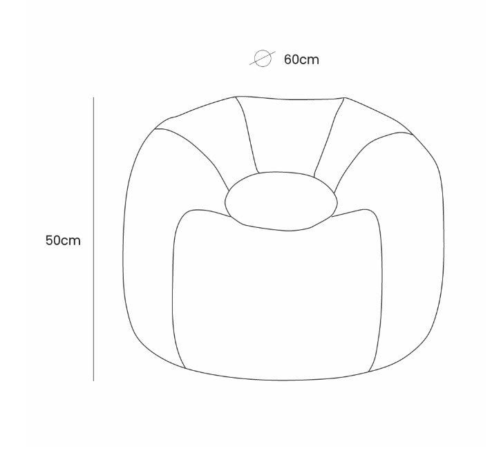 Aesthetic Floreo Bean Bag Khaki