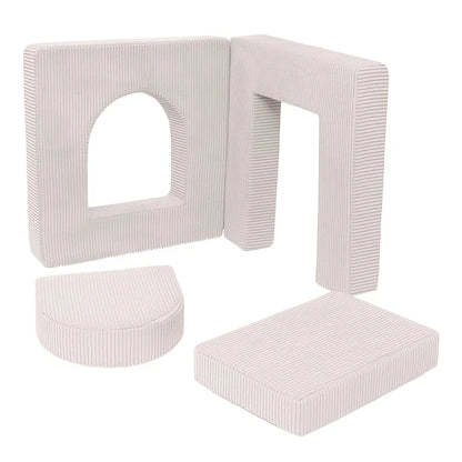 Aesthetic Soft Play Set for Toddlers | Archway 160cm | 4 Elements Ecru