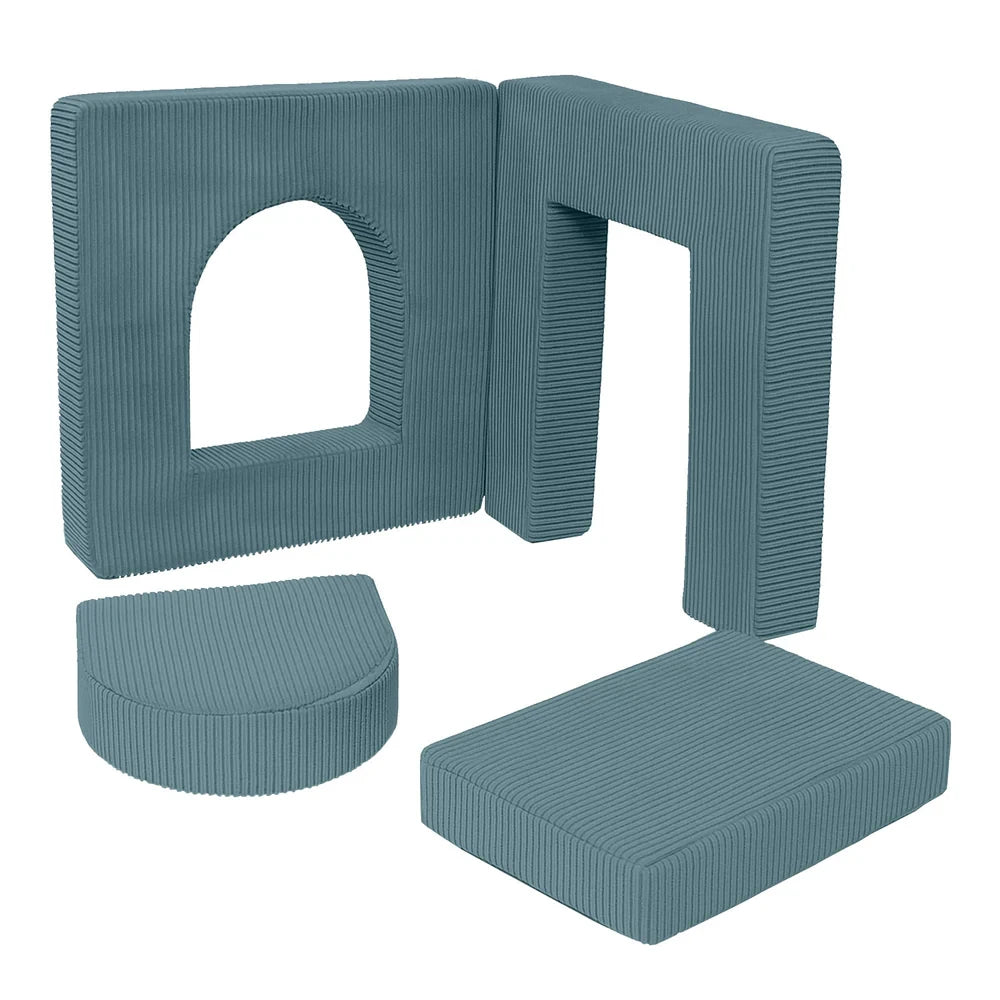 Aesthetic Soft Play Set for Toddlers | Archway 160cm | 4 Elements Turquoise