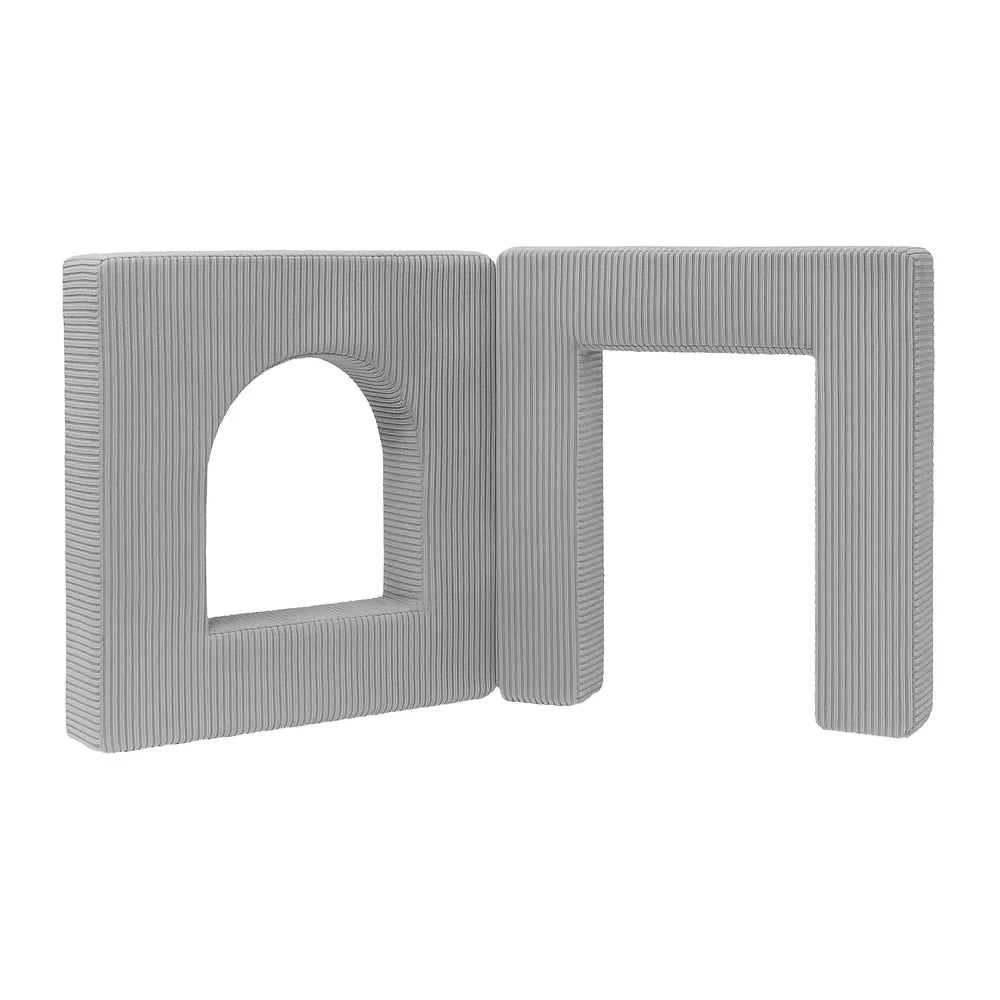 Aesthetic Soft Play Set for Toddlers | Archway 160cm | 4 Elements Grey