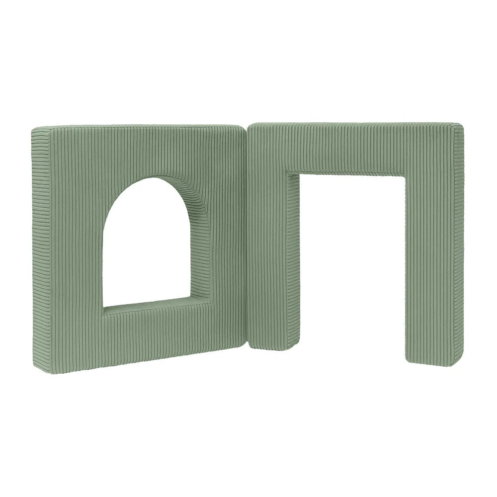 Aesthetic Soft Play Set for Toddlers | Archway 160cm | 4 Elements Olive-Green