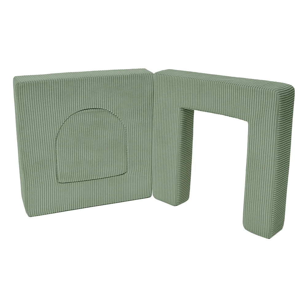 Aesthetic Soft Play Set for Toddlers | Archway 160cm | 4 Elements Olive-Green