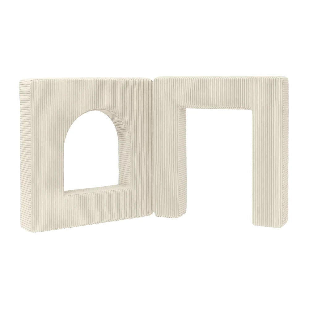 Aesthetic Soft Play Set for Toddlers | Archway 160cm | 4 Elements Vanilla