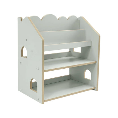Montessori Bookcase– MDF House Bookshelf Color Mint